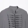 Chaqueta Corta de Traje Cruzada AliExpress Primavera 2026 Nueva Llegada Manga Larga Color Sólido Cuello Alto Parche Napoleón