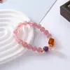 Pulseira de Contas de Ametista Natural de Alta Qualidade, Pulseira Qi Donglai Roxa, Presente para Mulheres, Boa Sorte, Pulseira Roxa da Sorte