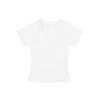 HeyHenry Vermelho Decote V Ressel Camiseta de Manga Curta Feminina Verão 2025 Ajuste Slim Justo Ombro Slim