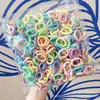 500 Pacotes Argola de Toalha Sem Costura Elástico de Cabelo Infantil Elástico de Cabelo para Bebê Não Danifica o Cabelo Corda de Cabelo Anel de Polegar Corda de Cabeça para Meninas