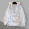 Conjunto de Sudadera con Capucha para Hombre de la Marca Northern Territory Wolf Trend, Moda Coreana Delgada y Moderna para el Trabajo con Diseño de Retazos, Combinación de Cortavientos y Chaqueta