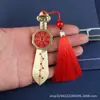 Latón Taoísta Espada de Siete Estrellas Bagua Zibei Montaña Tabú Colgante de Fantasma de Montaña Adorno de Latón para Espada Taoísta Colgante para Llavero de Coche