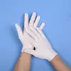 Guantes Gruesos Blancos Personalizados de Protección Laboral, Guantes de Poliéster para Protección en Obra de Construcción, Suaves y Transpirables, Adecuados para Manualidades y Etiqueta