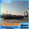 Venta Directa de Producción de Fábrica Exportación para la Venta Semirremolque de Plataforma Baja Remolque Cabrestante Hidráulico Remolque de Transporte de Piezas Grandes de Alta Resistencia
