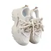 Zapatillas tipo dad con cordones para mujer, otoño 2026 nuevo popular, suela gruesa, que aumenta la altura, cómodas, de malla, suela suave, zapatos deportivos casuales para mujer