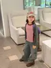 Nuevo Color de Bloqueo de Color de Moda Otoño 2026 Camiseta Interior Duradera para Niños, Suave y Cómoda Capa Base de Moda de Principios de Otoño para Niñas