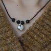 Collar auspicioso de larga duración con cerradura pequeña que combina con todo, colgante tejido a mano para mujer, Ma Qi, pareja de hombres y mujeres, lujo ligero que combina con todo, nicho