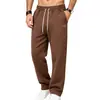 Pantalones largos deportivos y casuales de punto jacquard de peso pesado para hombre, de pierna recta, para otoño e invierno, Amazon transfronterizo europeo y americano, pantalones de chándal para hombre