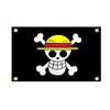 Bandera de una pieza 3 * 5 pies bandera para asta de bandera bandera de calavera bandera de sombrero de paja hebilla de cuatro esquinas poliéster No. 4 bandera 70 * 110cm bandera