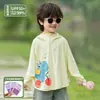 Ropa de protección solar para niños, sin marca, para niños y niñas, hecha de seda fresca, ligera, transpirable, protectora contra rayos UV, con un ala grande