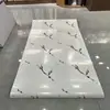 Rolo de Adesivo de Parede de Mármore Imitação Azulejo Autoadesivo Decoração de Parede para Esconder Fundo Feio da Sala de Estar Papel de Parede à Prova d'Água e à Prova de Umidade