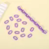 Bolsa de accesorios para joyería DIY de 14*9 mm, cadena para carcasa de teléfono, hebilla de cadena acrílica color dopamina