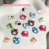 Joias para Unhas Artísticas Gato Kt de Chapéu Popular Desenho Animado Cabeça de Gatinho de Resina Vermelho Rosa Azul Diamante para Unhas DIY Usável Acessórios