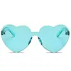 Gafas de Sol Corazón de Personalidad de Moda Calle Hip Hop Color Gelatina Fiesta Amor Gafas de Sol Fotografía Gafas de Sol Gemelas