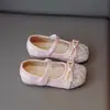 Zapatos para Niñas Zapatos Pequeños de Cuero con Perlas Estilo Coco de Moda Zapatos de Princesa 2024 Verano Nuevas Llegadas para Bebé Niña Zapatos de Suela Suave