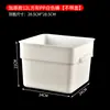 Cubo Cuadrado Transparente de PC Engrosado de Gran Capacidad con Tapa para Uso en Puesto, Adecuado para Almacenar Agua con Azúcar, Hielo Raspado y como Contenedor de Almacenamiento Comercial