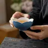 Nova Caneca Mestra de Cerâmica Azul Safira com Manchas Douradas Estilo Chinês, Conjunto de Chá Kung Fu Doméstico Vintage, Xícara para Beber Chá, Xícara de Degustação