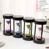 Regalo para estudiante reloj de arena con degradado 3/5/10/15/30 minutos para el hogar alivio del estrés embudo adorno de escritorio