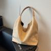 Otoño e Invierno Retro Gran Capacidad Estilo Americano Moderno Simple Nueva Moda Popular Color Sólido Commuter Bolso de Hombro Sobaco para Mujer