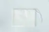 Bolsa de Monedas Pura Blanca para Amazon Transfronteriza Bolsa de Cosméticos Bolsa en Blanco para Transferencia Térmica con Cremallera Monedero Venta al por Mayor Personalización