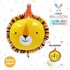 Chapéu de Aniversário Mecrla Balões de Folha de Animal Macaco Leão Urso Marrom Gato Elefante Galo Decoração de Festa