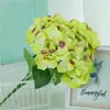 Fornecimento de fábrica 5 lã buquê de hortênsia de Maiorca hortênsia simulação casamento noiva segurando flores