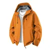 Chaqueta con capucha de alta gama en color verde militar, chaqueta de otoño e invierno para hombre, moderna, para exteriores, de montaña, cortavientos e impermeable