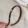 Diadema con estampado de leopardo de alta gama estilo coreano retro, nueva diadema dorada, diadema versátil para el cabello prensado, versión fina, accesorio para el cabello