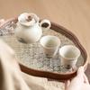 Tetera Ola Apilada de Fábrica Taza de Té Juego de Té Caja de Regalo Lujo Accesible Juego de Té Kung Fu de Alta Gama Elaboración de Té Doméstica Una Tetera Dos Tazas