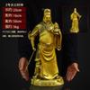Estátua de Bronze de Guan Yu, Deus da Guerra, para Adoração, Decoração de Mesa para Sala de Estar Interna