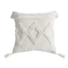 Almofada Tufted Ins Borla Capa de Almofada Feita à Mão Chenille Capa de Almofada para Sofá Sala de Estar Almofada Geométrica Capa de Almofada para Cintura