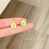Aretes de perlas con aguja 925 para mujer, colgantes en la parte trasera, estilo ins, nuevo estilo caliente, modernos, lisos, circulares, nicho, aros para la oreja, venta al por mayor