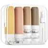 Garrafa de Silicone para Gel de Banho e Loção Garrafa de Viagem Squeeze Conjunto de Viagem Mais Vendido Armazenamento Garrafa Dispensadora de Shampoo