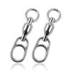 Conector Anel Oito Giratório Aço Inoxidável Pino Rolamento Isca para Pesca Marítima Grande Jigging Acessórios Equipamento Pesca
