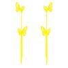 Pendientes largos elegantes de moda con aguja de plata 925, pendientes de lujo ligeros de nicho que combinan con todo, elegantes pendientes con borlas de mariposa y celebridades de Internet.