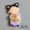 Ímã de Geladeira de Dama da Dinastia Tang em Desenho Animado Estilo Figura 3D de Resina Adesivo Magnético Estilo Chinês Cultural Criativo Adesivo de Decoração de Geladeira em Estoque