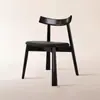 Silla de Madera Maciza Moderna Nórdica para el Hogar Silla de Comedor Lujo Ligero Simple Restaurante Hotel Silla Taburete Silla de Paleta Respaldo Medieval