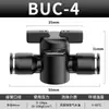 Conector de Tubería de Agua y Aire de Conexión Rápida Neumática Buc Válvula Manual de Interruptor Bul Btc Buc-4 6 8 10 12