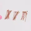 Agulha de Nove Pinos Banhada a Ouro 14K, Pino T, Pino com Bola, Agulha de Miçangas Artesanal DIY, Materiais para Acessórios de Joias, Joias Banhadas a Ouro Real