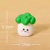 Paisaje Miniatura Creativo Dibujos Animados Expresiones de Verduras Cebolla Tomate Figuras Lindas Decoraciones DIY Accesorios de Bolsas Ciega Pequeños Adornos