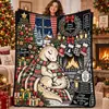 Manta de Franela Polar con Tema Navideño Impresión Digital Suministro Exclusivo Transfronterizo Dropshipping Cubierta de Sofá Manta Siesta de Oficina