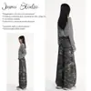 Pantalones Casuales Camuflados Multibolsillos Unisex Estilo Americano Jiamu para Hombres y Mujeres 2025 Cintura Alta Sueltos Pierna Ancha Pantalones Banana Scimitar