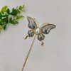 Joias Yingyi DIY Base de Brocado Song com Tampa Broche Borboleta Grampo de Cabelo Elástico de Cabelo Ranhura para Grampo de Cabelo Tecido de Patch Material