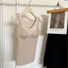Novo Colete Térmico Sem Costura de Seda e Caxemira com Decote em V para Outono e Inverno, Tudo-em-Um com Bojo no Peito, Roupa Íntima para Mulheres