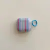 Capa Protetora Colorida Listrada para Fone de Ouvido, Capa Protetora para Airpods 4, Terceira Geração, Segunda Geração Pro2, Capa Macia Totalmente Inclusiva, Transfronteiriça