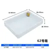 Contenedor de plástico extra grande para volteo, caja de plástico, charola cuadrada, charola comercial, charola rectangular para piezas, charola poco profunda, charola industrial de plástico