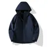 Chaqueta Softshell 3 en 1 Desmontable para Hombres y Mujeres, Abrigo de Montañismo, Chaqueta Impermeable y Cortavientos para Exteriores de Pareja, Logo Personalizable