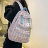 Nova Mochila para Estudante do Ensino Fundamental de Nicho de Comércio Exterior Estilo Coreano Veludo Cotelê Unissex Bolsa de Ombro Duplo Grande Capacidade Mochila de Viagem Atacado