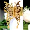 Amazon Servilletero Mariposa Boda Hebilla Toalla Hueco Dorado Hotel Decorativo Papel Encaje Lunares Venta al Mayoreo