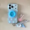 Capa de celular Macaron poá aplicável Apple 18promax sucção magnética iPhone 17 suporte com airbag simples 16 Coreana